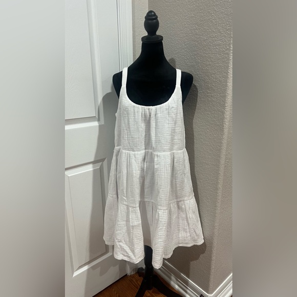 Z supply Danny Guaze mini dress cotton size Large - Picture 1 of 16